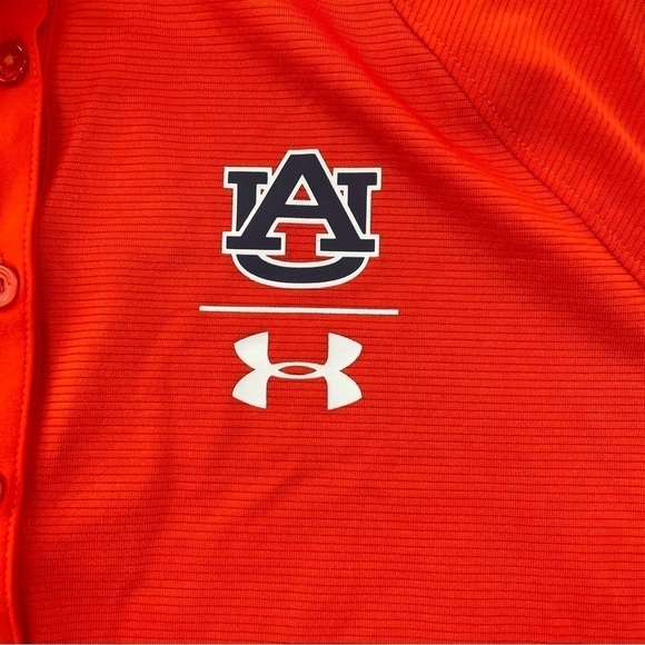 Under Armour Women's SS Orange‎ Auburn Tigers Solid  Golf Polo - Picture 3 of 9